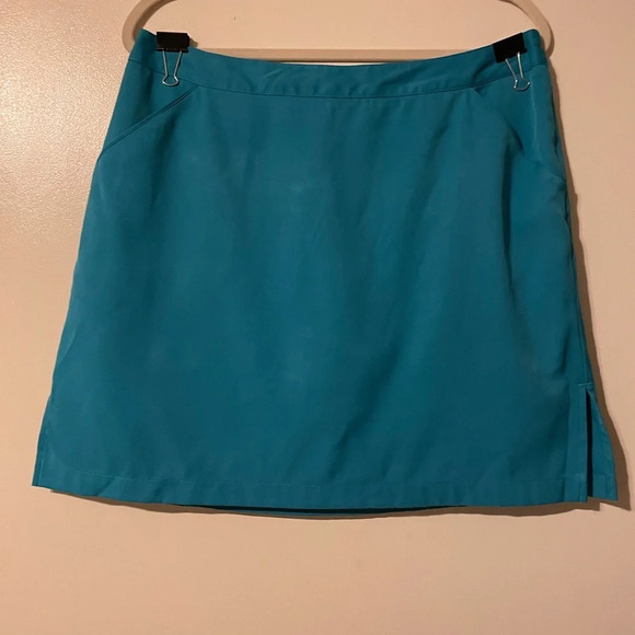 Coral Bay Golf Skort Blue Pockets Side Zip Size 12 - Picture 1 of 7